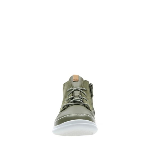 Clarks Boys Cloud Air Kid Casual Shoes Khaki | CA-7054861